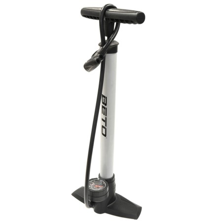 Inflador taller bici BETO 11bar racor doble para válvula fina y gruesa
