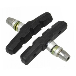 ALHONGA Juego de 4 zapatas de freno V-Brake. Color Negro