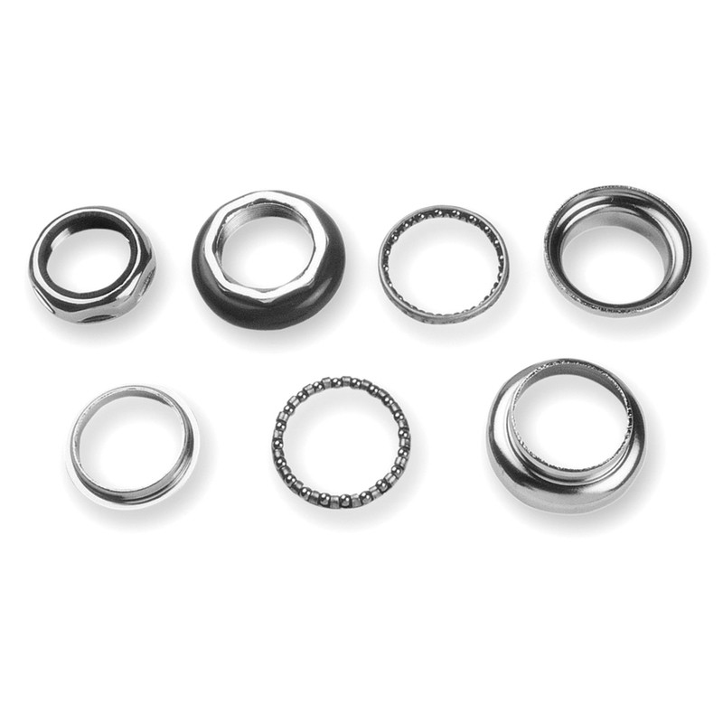 Juego dirección bicicleta. Acero 1". Cromado