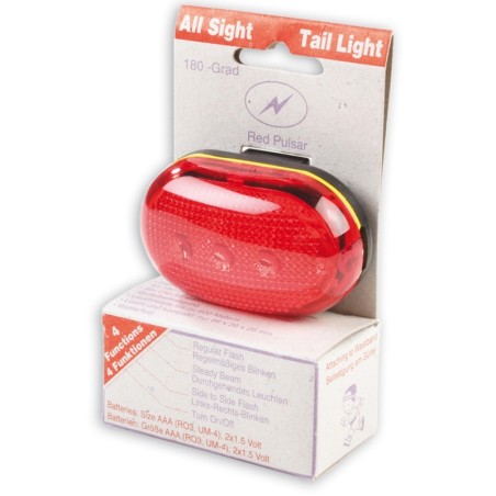 V BIKE Luz trasera LED + reflector bicicleta 3 funciones