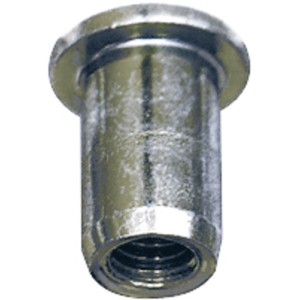 Tuerca remachables lisa de acero M6 20uds