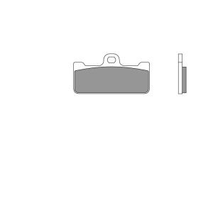 Pastillas de freno sinterizadas racing BREMBO 07BB10SR