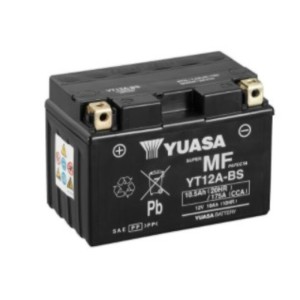 Batería YUASA W/C activada de fábrica sin mantenimiento - YT12A
