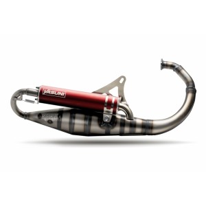 Escape YASUNI Carrera 10 homologado silencioso rojo Minarelli Vertical