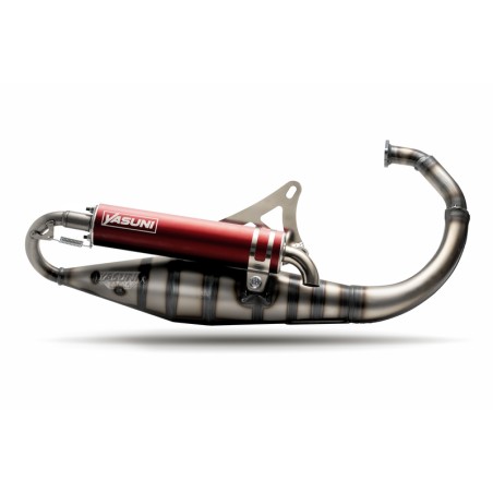 Escape YASUNI Carrera 10 homologado silencioso rojo Minarelli Vertical