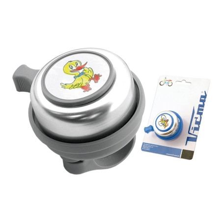 Timbre rin-rin Aluminio 45mm. Plata