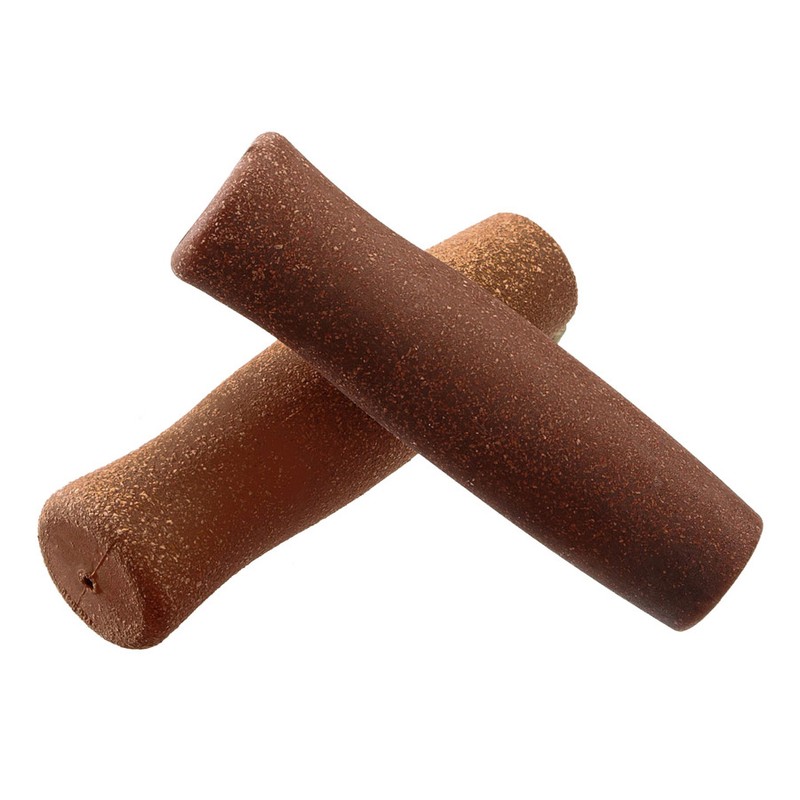 Par puños bici VELO corcho 127mm cerrados chocolate