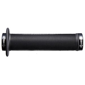 Par puños bici VELO 145mm sintéticos con tope grande color negro, s...