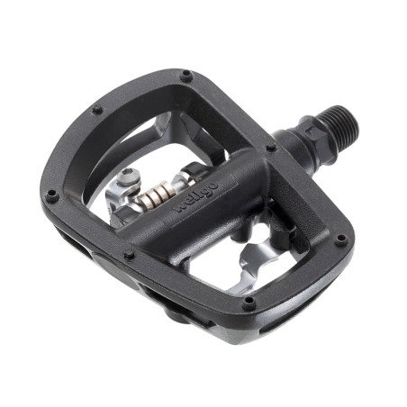 Par Pedales MTB Plataforma/Clip aluminio eje Cr-Mo Wellgo W43 color...