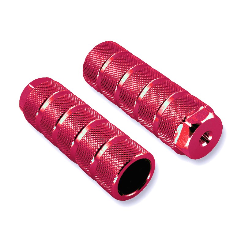 Juego reposapies rojo bici M14.