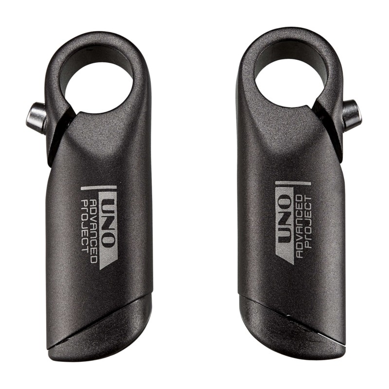 Apéndices de manillar UNO. 110mm. Anatómicos. Negros