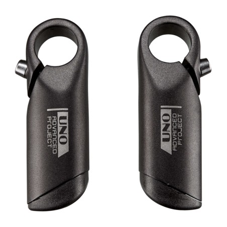 Apéndices de manillar UNO. 110mm. Anatómicos. Negros