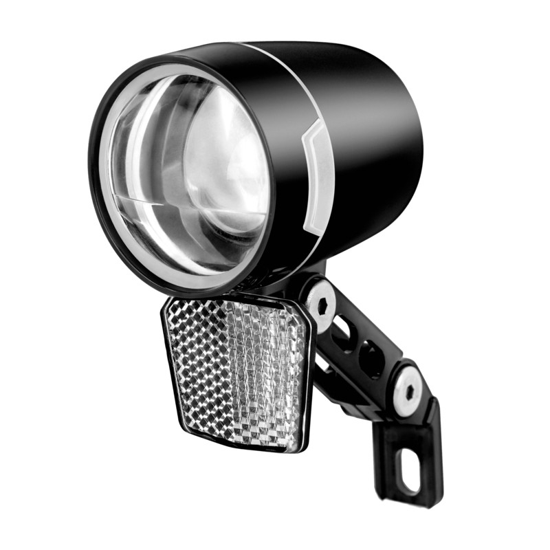Luz delantera bicicleta LED 100lm para dinamo 6V + reflector