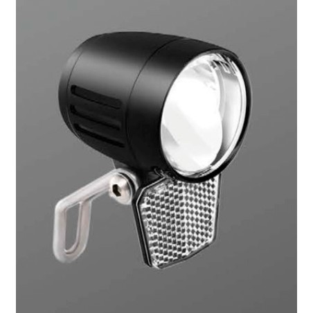 Luz delantera bicicleta LED 100lm para dinamo 6V + reflector