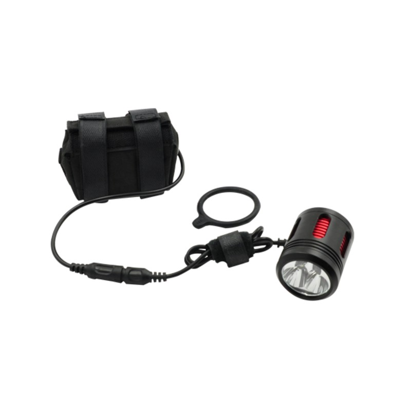 Luz delantera bicicleta LED 3000lm con batería externa recargable