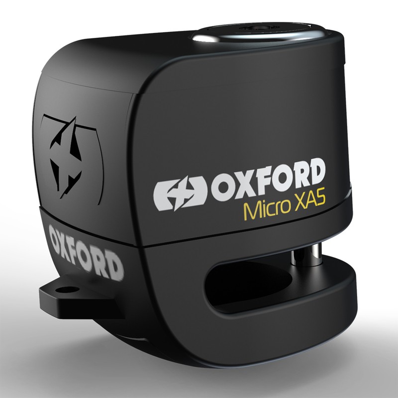 Candado de disco OXFORD XA5 Alarm - negro