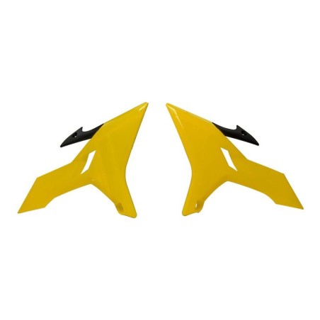 Aletines de radiador RACETECH amarillo/negro - Yamaha YZ