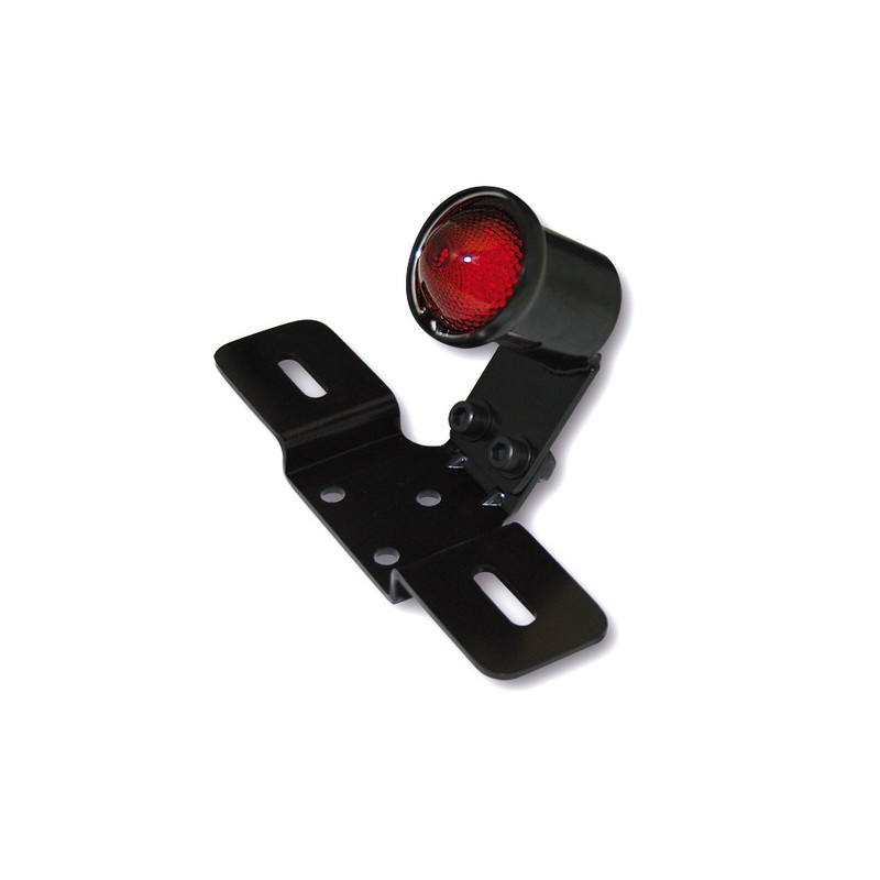 Piloto trasero LED SHIN YO Old School tipo 3 negro con cristal rojo...
