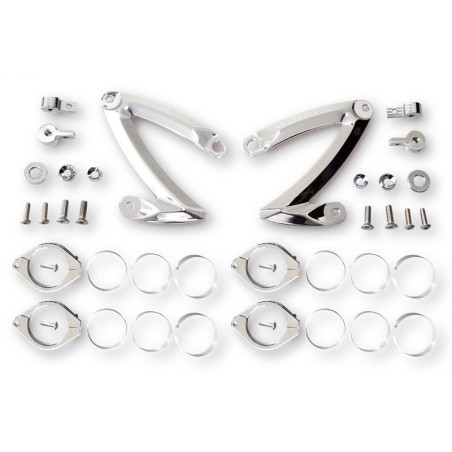 Soporte de faro para horquilla HIGHSIDER Z-Style aluminio CNC - 47-...