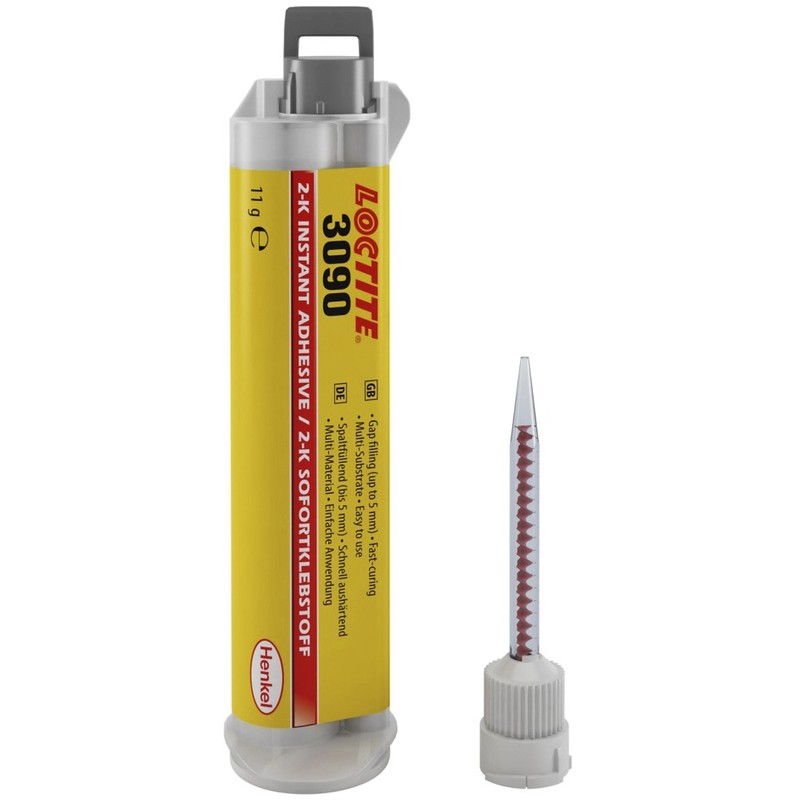 Adhesivo instantáneo LOCTITE 3090 bicomponente - Jeringa doble 11gr