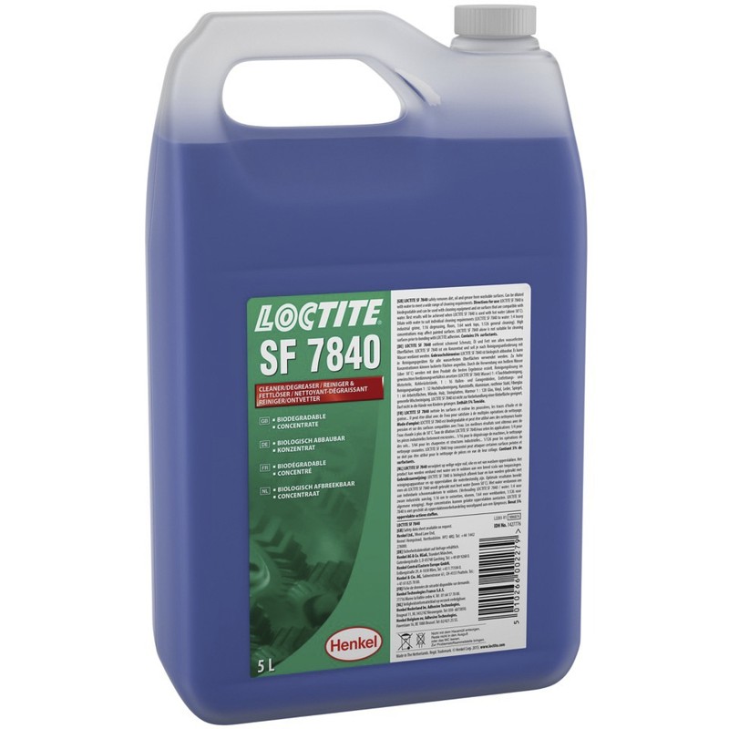 Limpiador desengrasante LOCTITE SF 7840 uso general - Bidón 5L