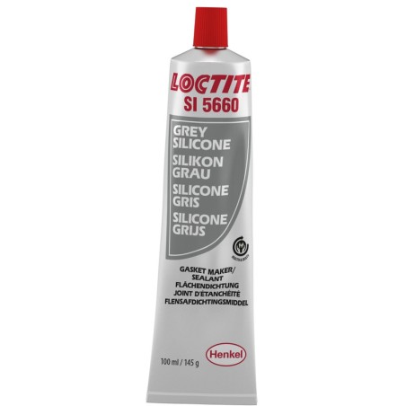 Sellador de silicona LOCTITE SI 5660 resistente al agua/glicol gris...