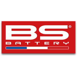Adhesivo BS BATTERY rojo tamaño pequeño bandera francesa - 50 unidades