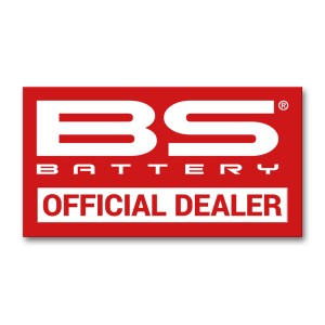 Pegatina BS Battery Distribuidor Oficial 70x130mm