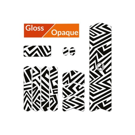 Kit adhesivos protectores cuadro ALGIS mate M LINES negro