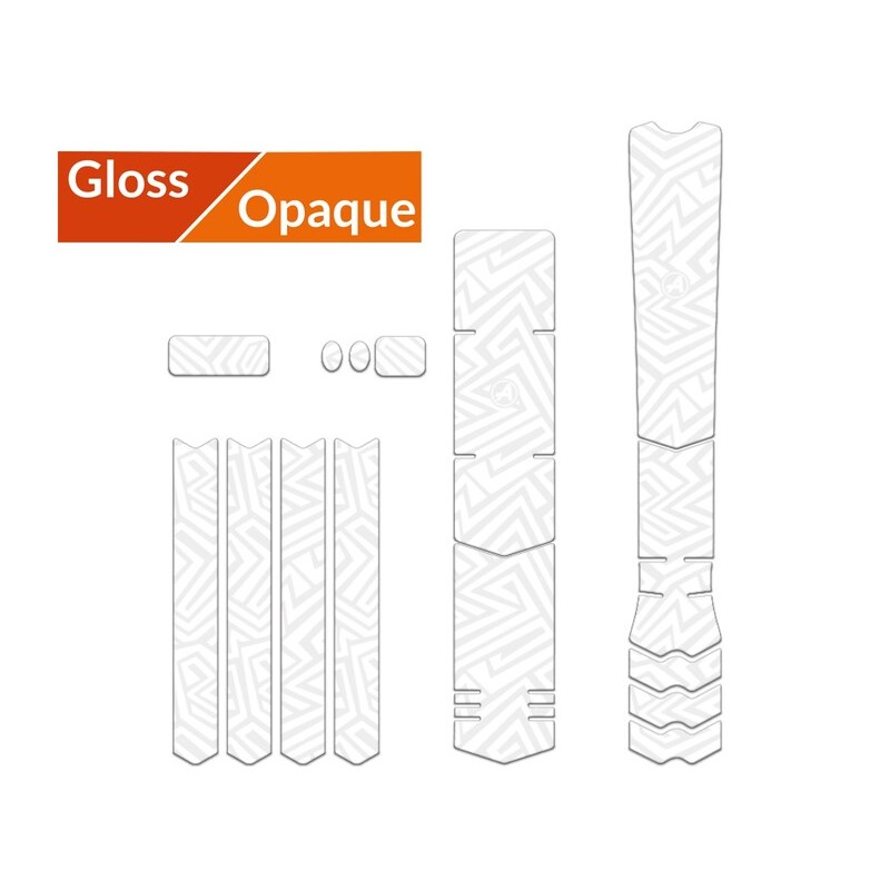 Kit adhesivos protectores cuadro ALGIS brillo XL LINES blanco