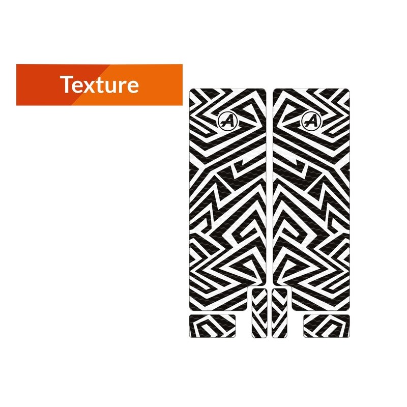 Kit adhesivos protectores de horquilla ALGIS LINES texture negro