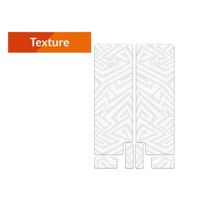 Kit adhesivos protectores de horquilla ALGIS LINES texture blanco