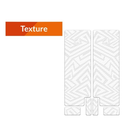Kit adhesivos protectores de horquilla ALGIS LINES texture blanco