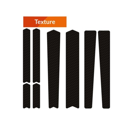 Kit adhesivos protectores cuadro ALGIS texture Gravel/Carretera negro