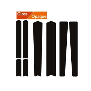 Kit adhesivos protectores cuadro ALGIS mate Gravel/Carretera negro