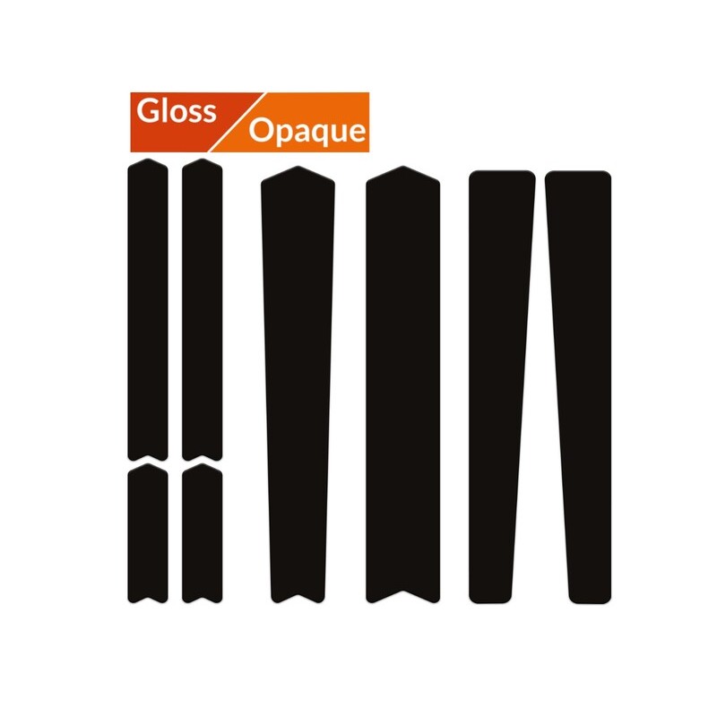 Kit adhesivos protectores cuadro ALGIS mate Gravel/Carretera negro