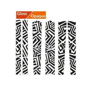 Kit adhesivos protectores cuadro ALGIS mate Gravel/Carretera blanco