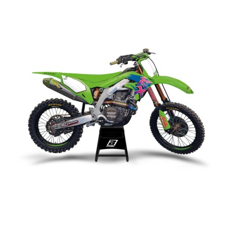 Kit adhesivos Retro BLACKBIRD - Kawasaki KX125/250