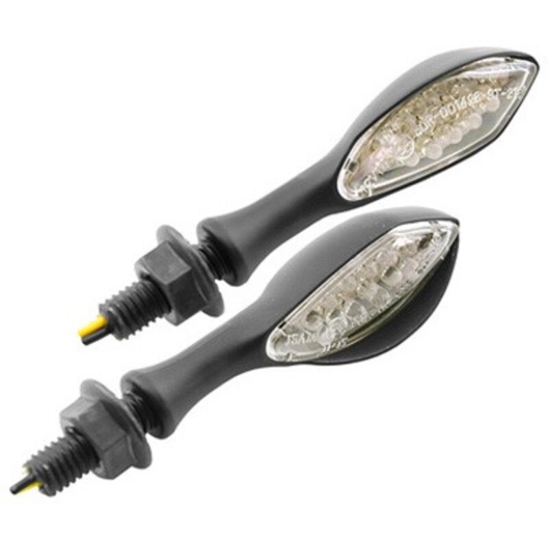 Juego de intermitentes LED V PARTS con visera tipo pera