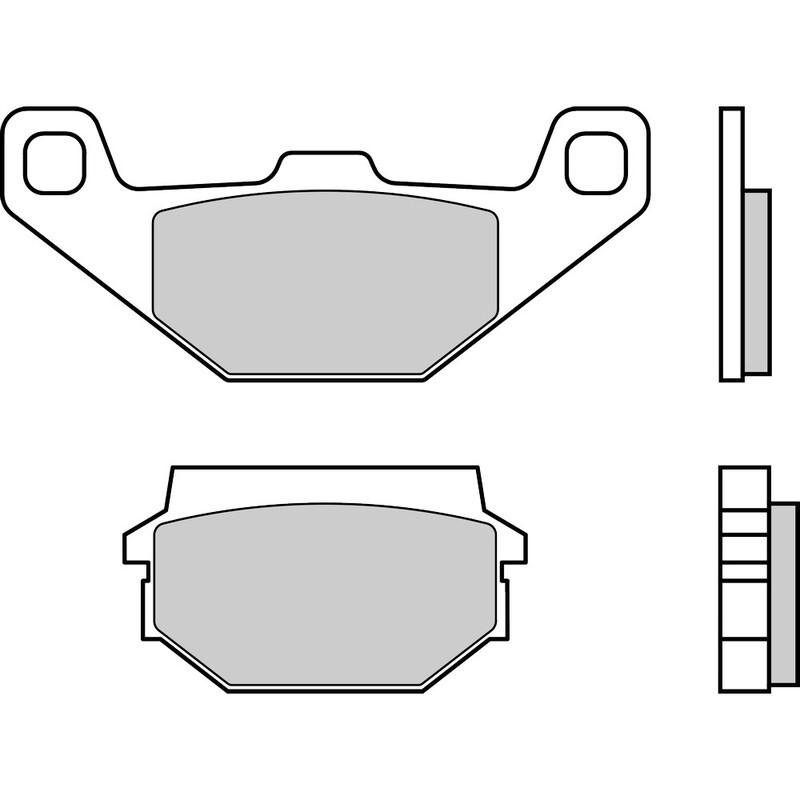 Pastillas de freno orgánicas Brembo 07023