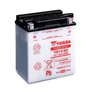 Batería YUASA YB14-B2 Combipack (con electrolito)