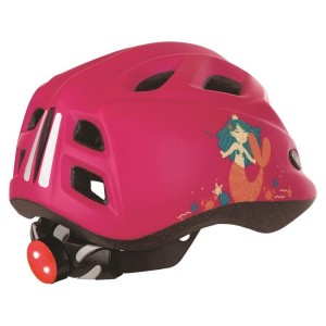 Casco de bicicleta infantil POLISPORT Mermaid con luz Led talla XS ...