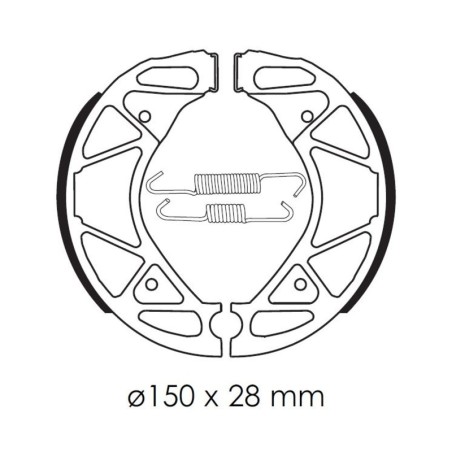 Zapatas de freno TECNIUM Scooter orgánicas - BA209