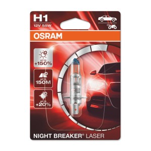 Lámpara OSRAM Night Breaker Laser H1 12V / 55W - 1 ud