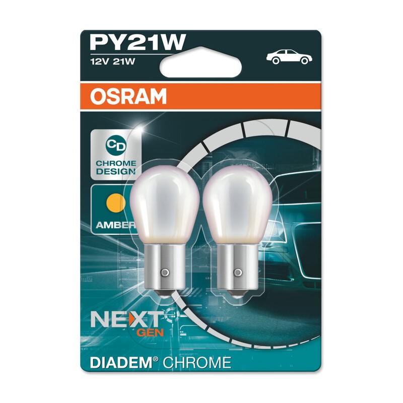 Lámpara OSRAM Diadem PY21W 12V / 21W - 2 uds