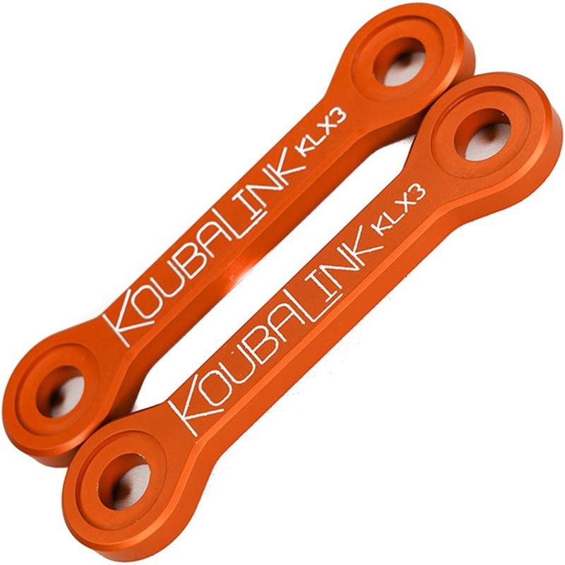 Kit de bajada KOUBALINK (25.4 - 31.8 mm) naranja - Kawasaki KLX250R...