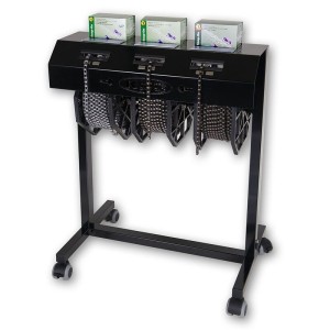 Soporte móvil KMC para 3 rollos de cadena