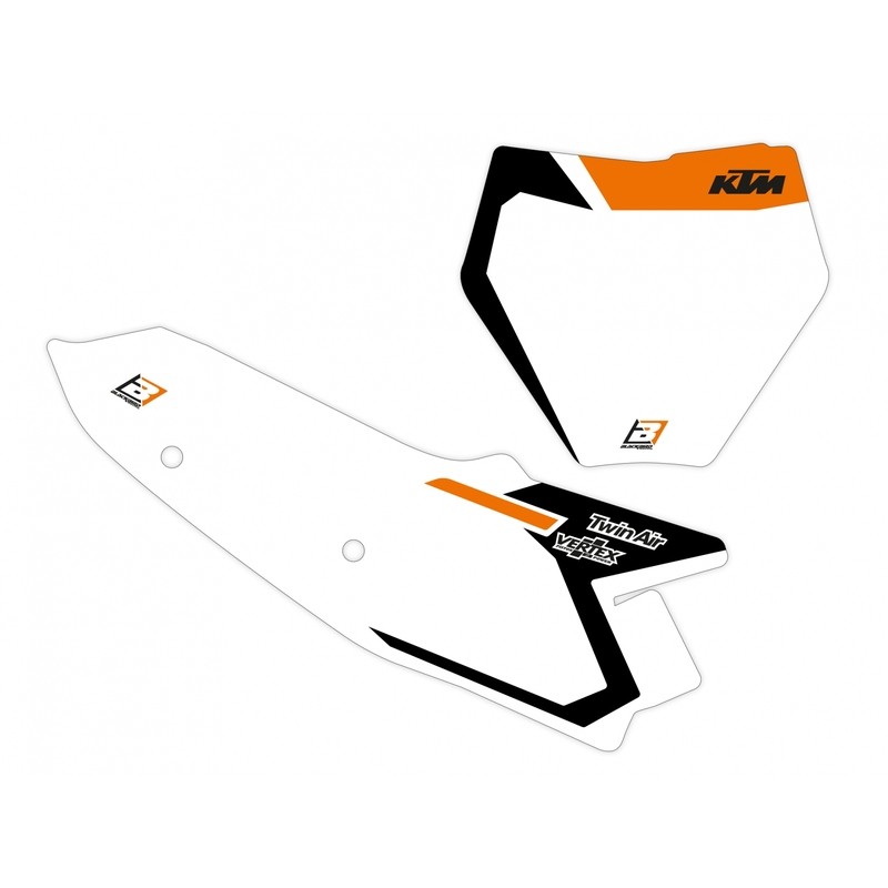 Adhesivos fondo portanúmeros BLACKBIRD KTM Graphic - KTM SX/SXF