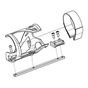 Portabidón POLINI para batería E-Bike