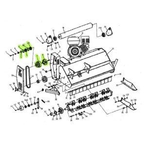 Recambio para cortacésped ART SLH-120 - Rueda de la correa - (Pieza...